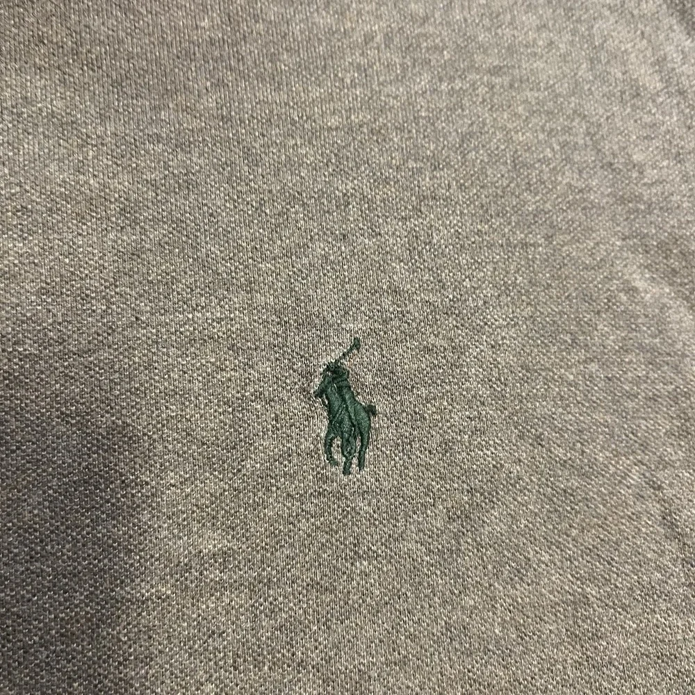 VTG Polo Ralph Lauren Men's Size 2XL Long Sleeve Polo Shirt Olive Green Cotton
